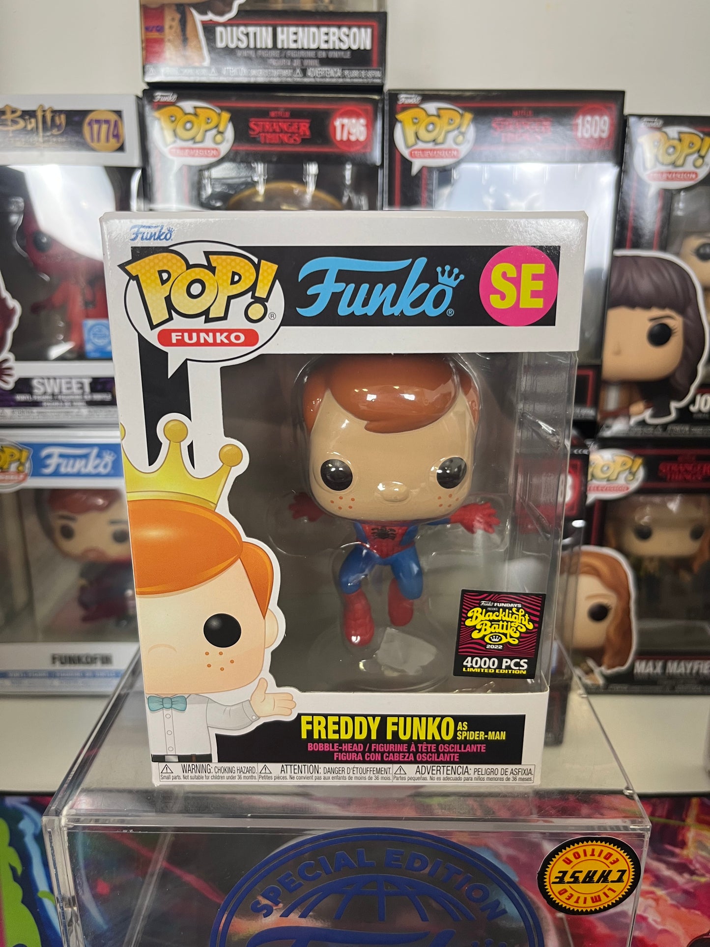 Freddy Funko As Spider-Man 4000pcs Blacklight Battle