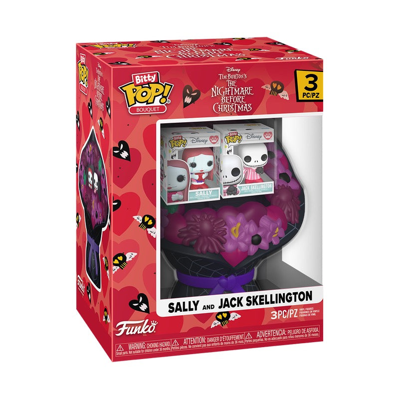 Bitty Pop! Bouquet Sally & Jack Skellington (Valentine)