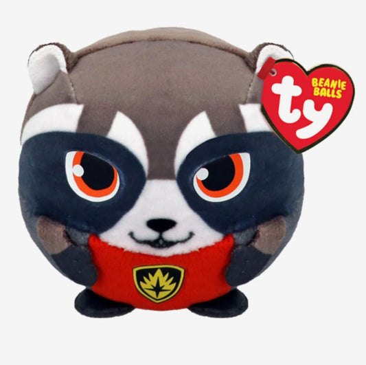 Rocket Marvel TY Beanie Balls - Weighted Base Plush 10cm