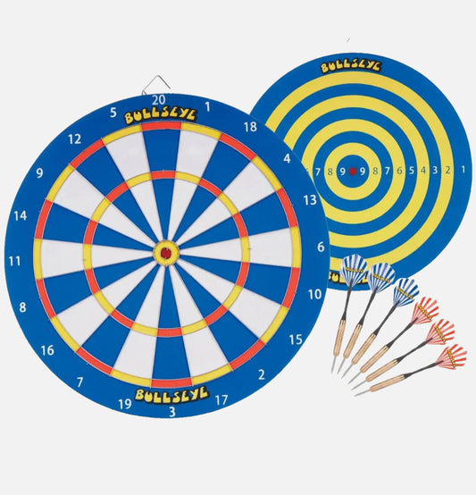 Bullseye 17” Dartboard Set (Includes 2 Sets Of Darts)