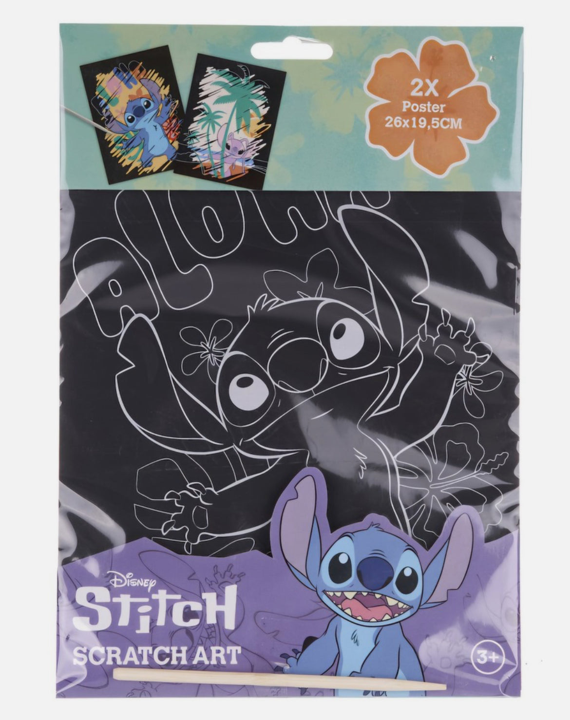 Disney Stitch Scratch Art