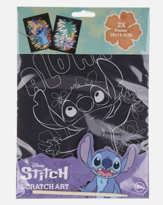Disney Stitch Scratch Art
