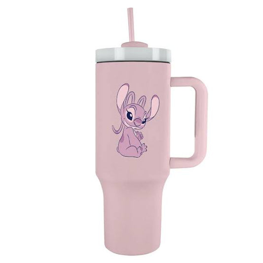 Lilo & Stitch Sitting Angel 1.1L Tumbler Pink (One Size)